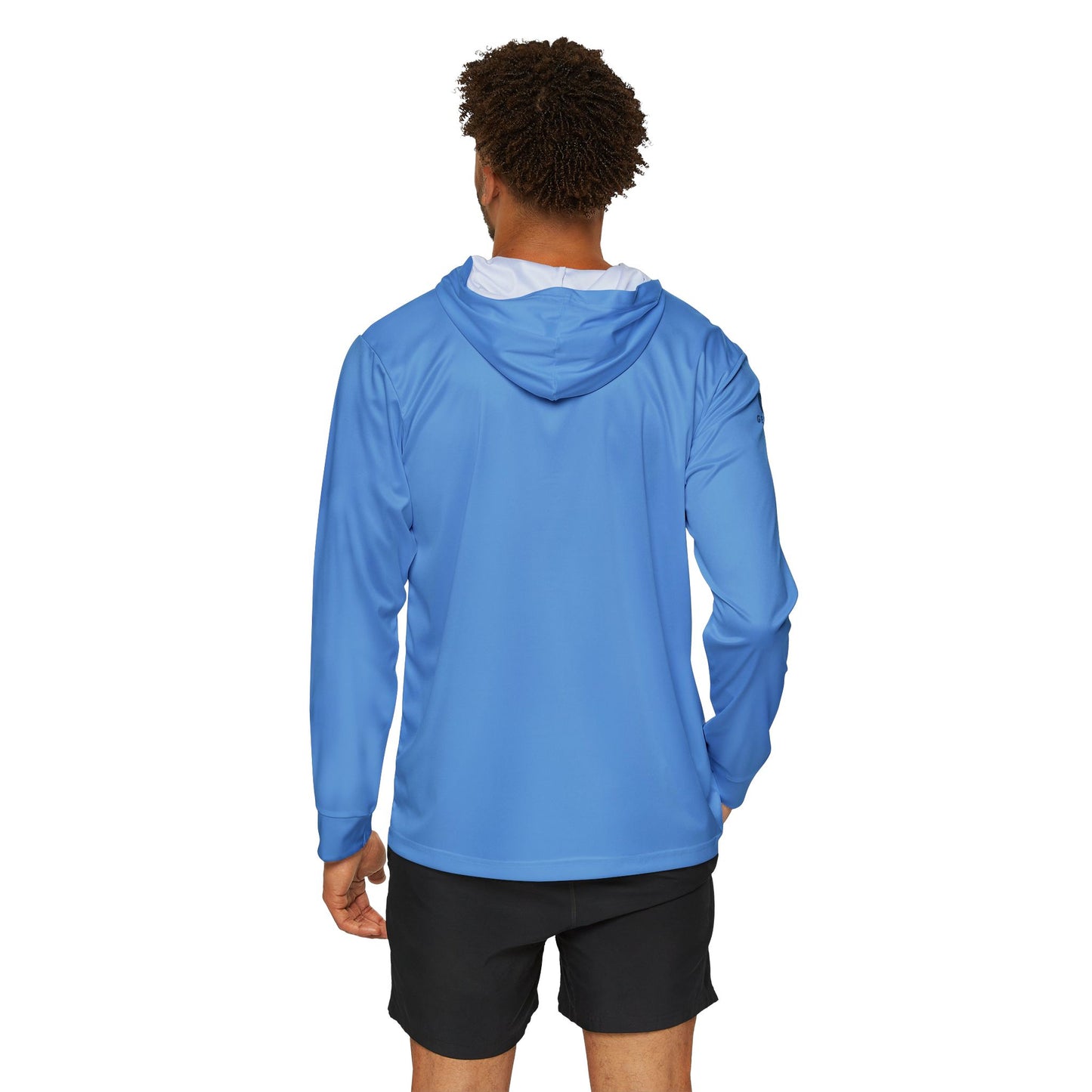 Genyus Blue Men's Sports Warmup Hoodie (AOP)