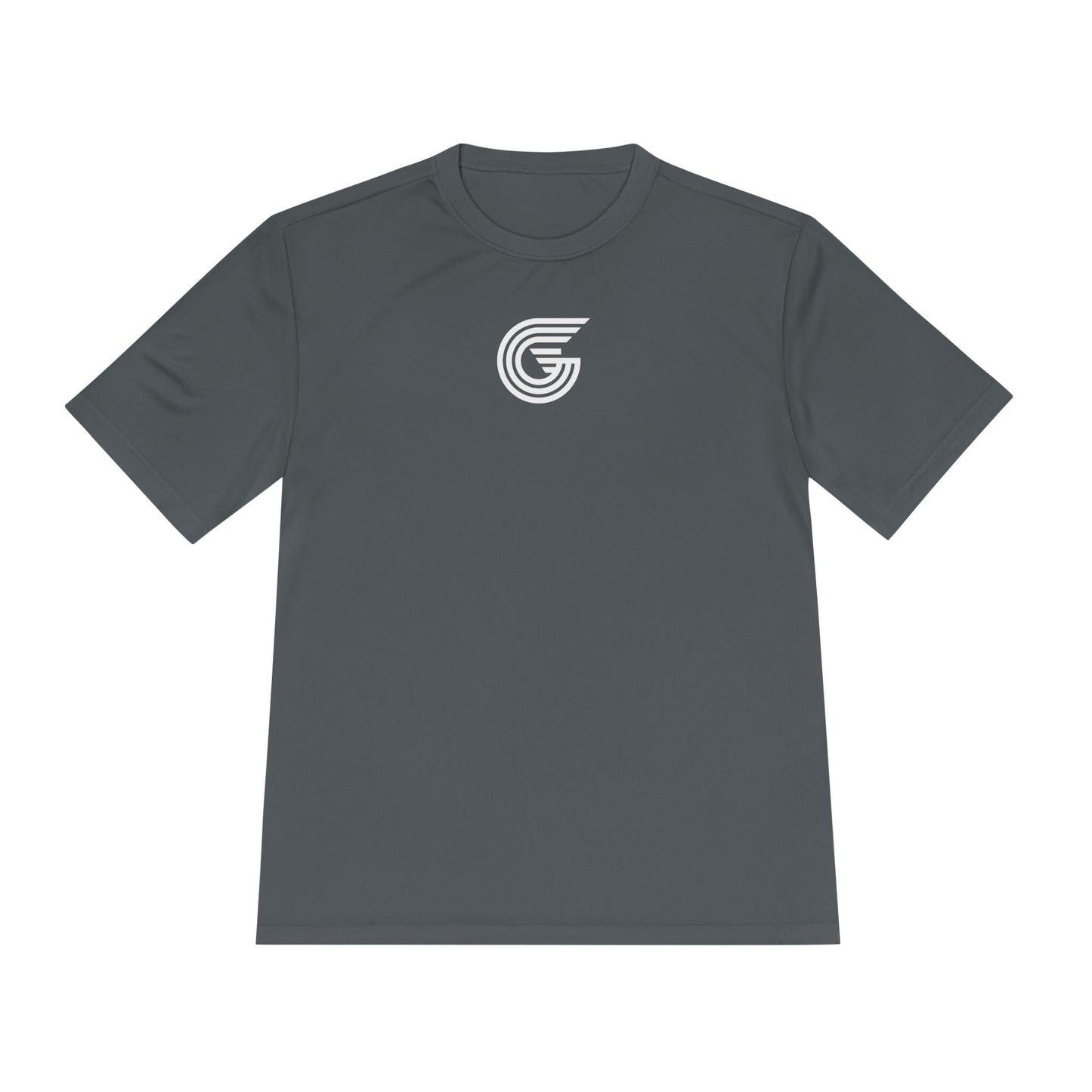 Genyus - Dark Mode Unisex Moisture Wicking Tee, Sporty Workout Shirt, Fitness Gift, Casual Wear, Graphic Tee for Dads