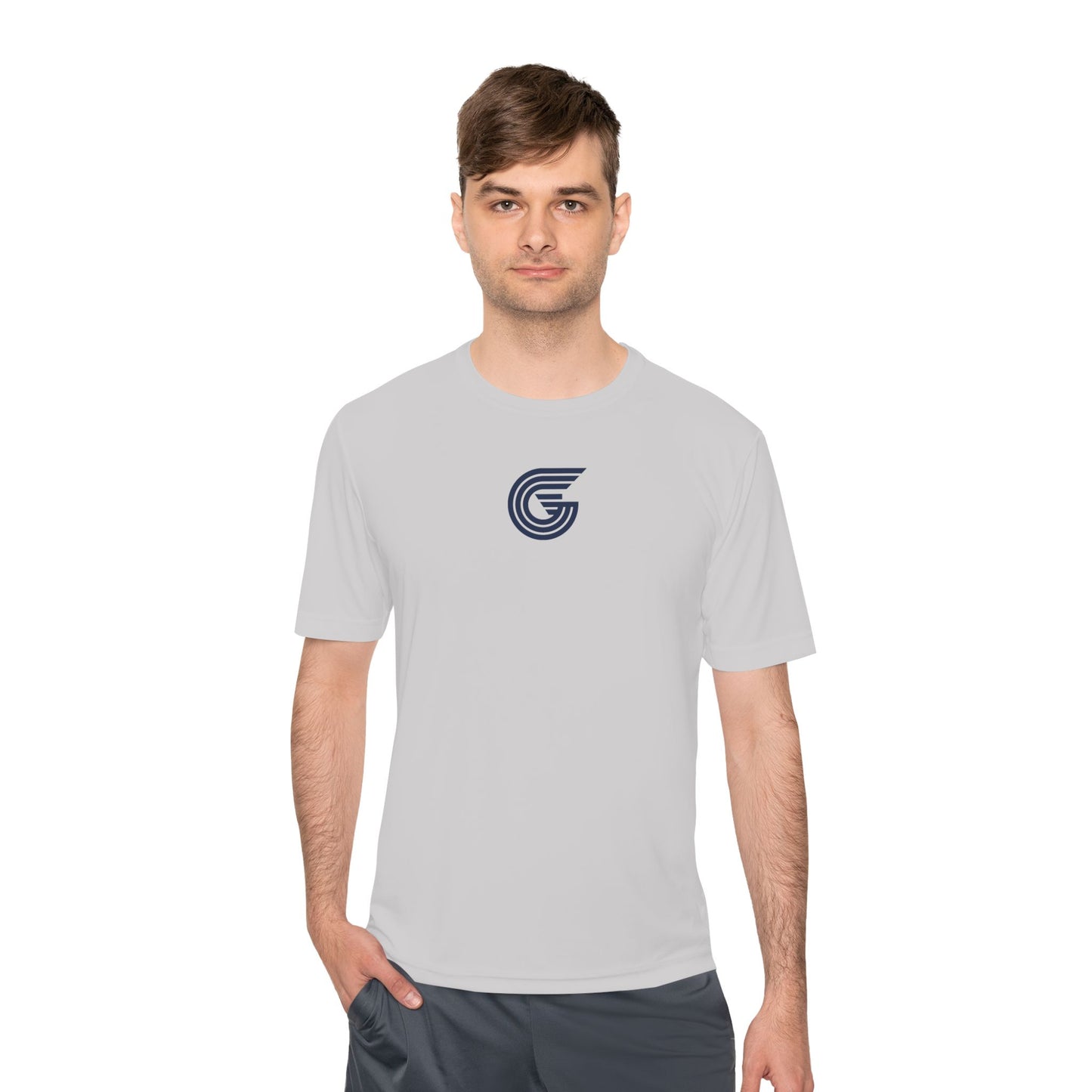 Genyus - Unisex Moisture Wicking Tee, Sporty Workout Shirt, Fitness Gift, Casual Wear, Graphic Tee for Dads