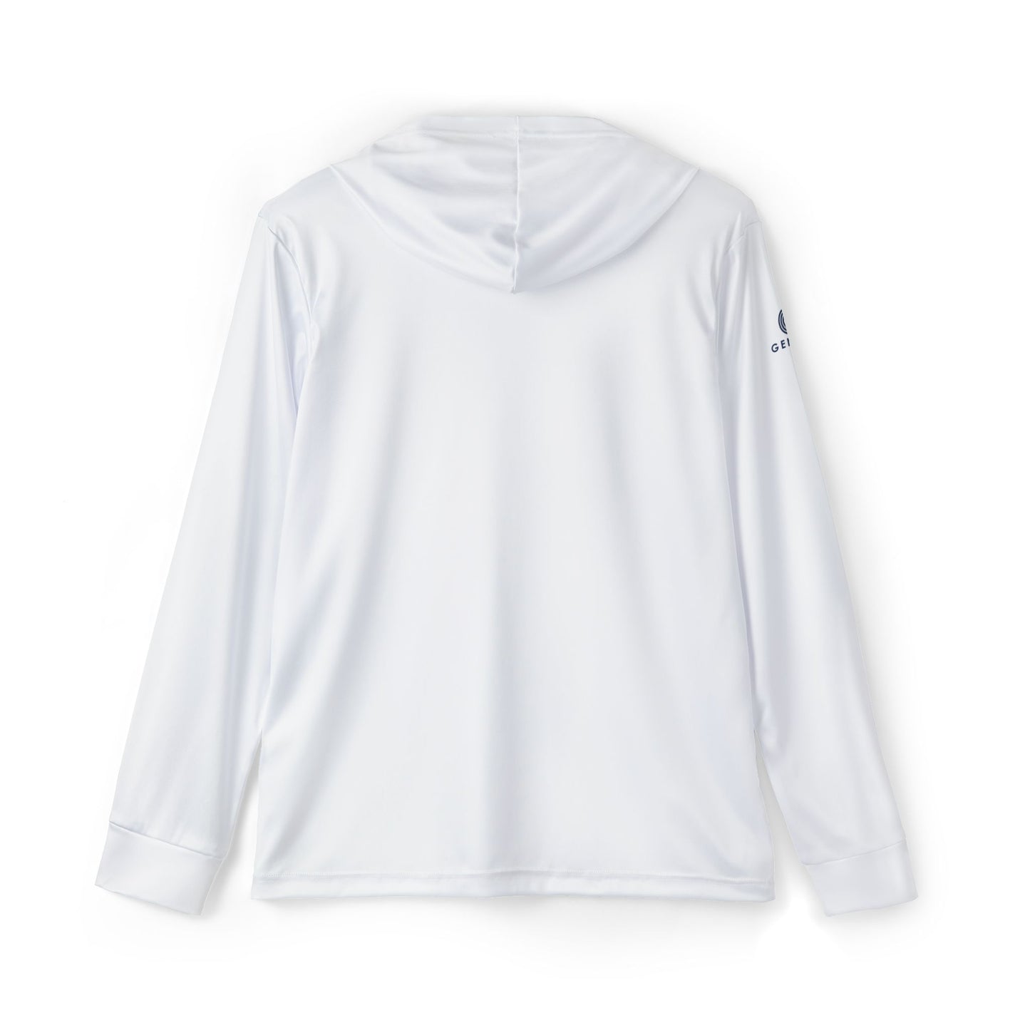 Genyus White Men's Sports Warmup Hoodie (AOP)