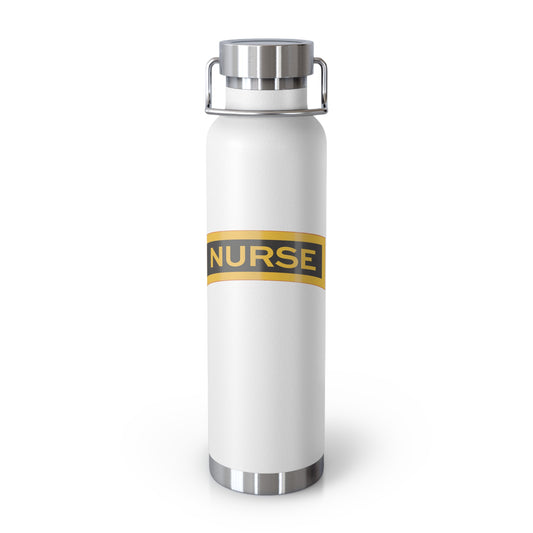 Nurse Tab Patch Insulated Water Bottle - Personalized Fitness Gift, Travel Hydration, Workout Bottle, Unique Gym Companion